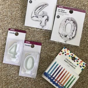 40th Birthday Supplies Kit